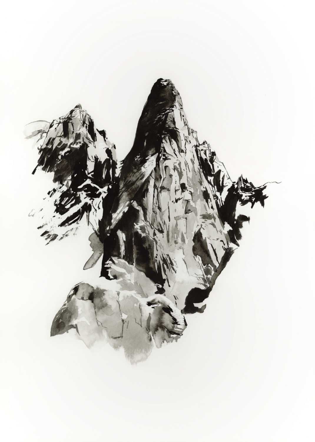 Bonatti Pillar, Petit Dru, Mont Blanc massif, France image